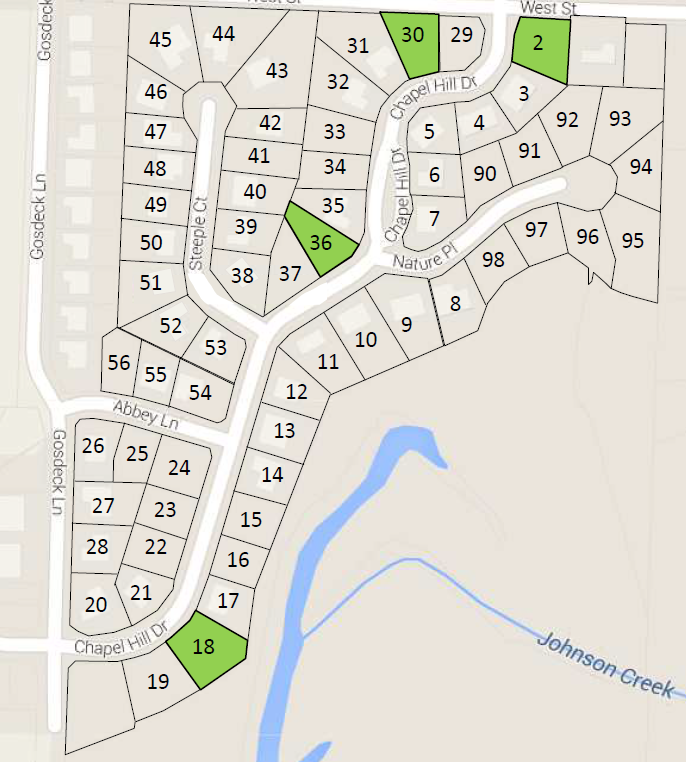 Chapel Hill Johnson Creek Loos Homes