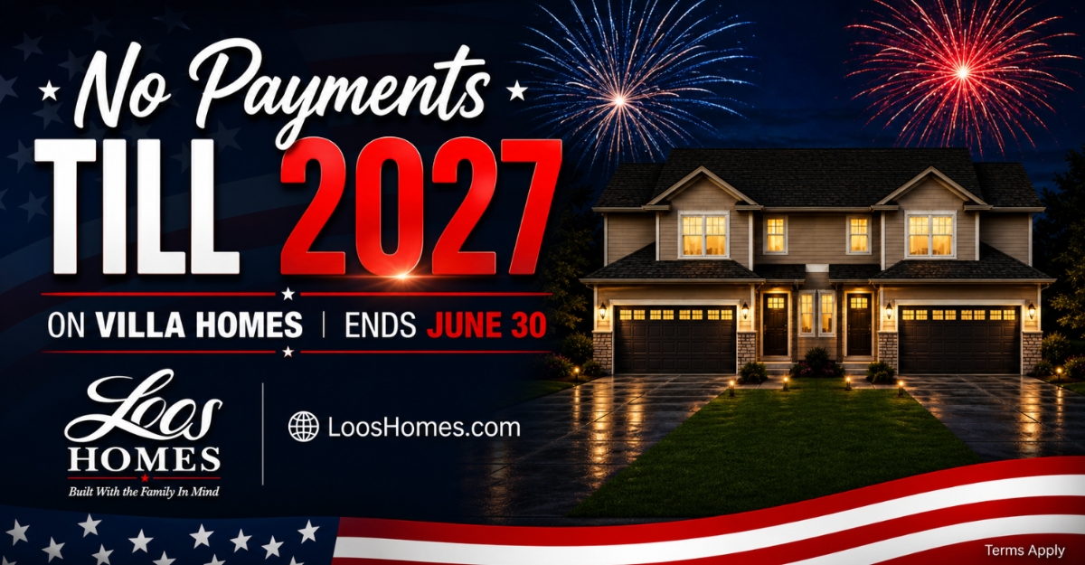 No Payments on Villa Homes Till 2027!